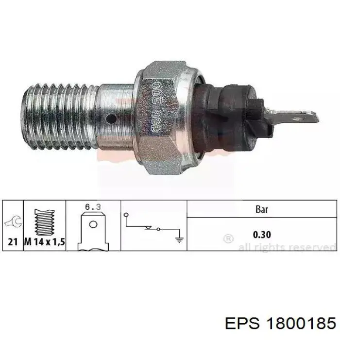 Манометри (показник тиску масла) Delphi SW90053 ціна, від 6.33 USD