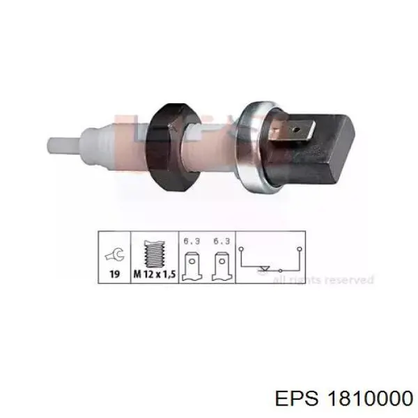 Кнопка стоп-сигналу EPS 1810000 ціна, від 3.05 USD