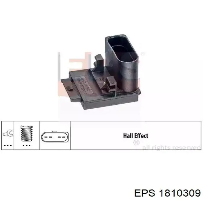 Датчик положення педалі зчеплення EPS 1810309 ціна, від 18.67 USD
