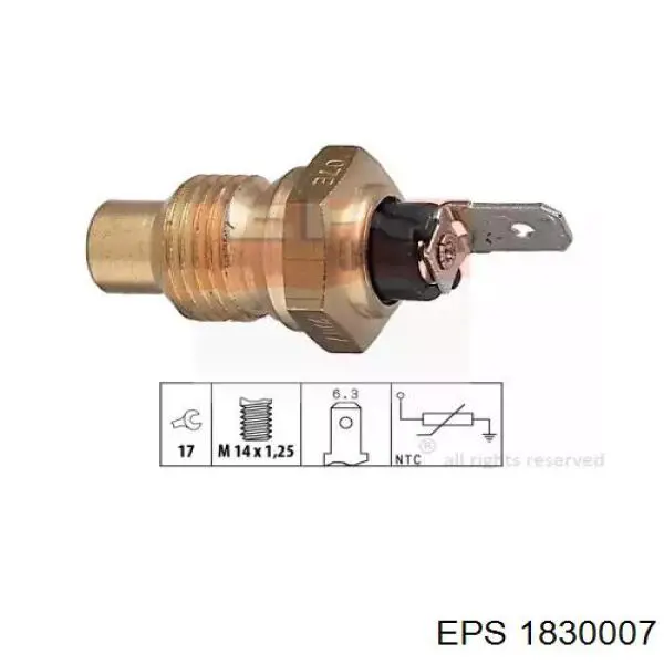 Термодатчик охолоджуючої рідини EPS 1830007 ціна, від 4.39 USD
