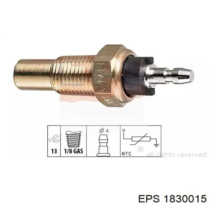 Термодатчик охолоджуючої рідини VAG 6U0919501A ціна, від 5.59 USD