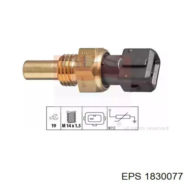 Термодатчик охолоджуючої рідини EPS 1830077 ціна, від 5.89 USD