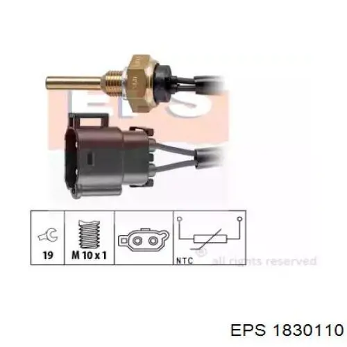 Датчик температури охолоджуючої рідини 1830110 EPS