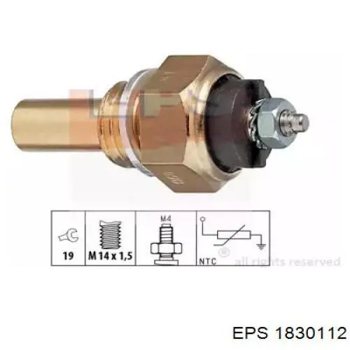 Термодатчик охолоджуючої рідини EPS 1830112 ціна, від 4.88 USD