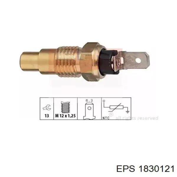 Термодатчик охолоджуючої рідини EPS 1830121 ціна, від 5.72 USD