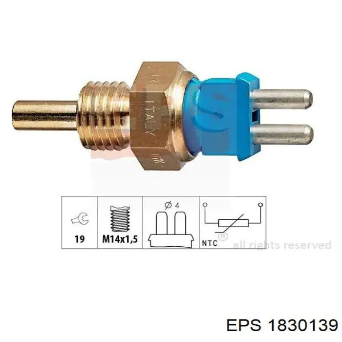 Термодатчик охолоджуючої рідини Kamoka 4080052 ціна, від 6.40 USD