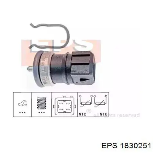 Термодатчик охолоджуючої рідини EPS 1830251 ціна, від 6.44 USD