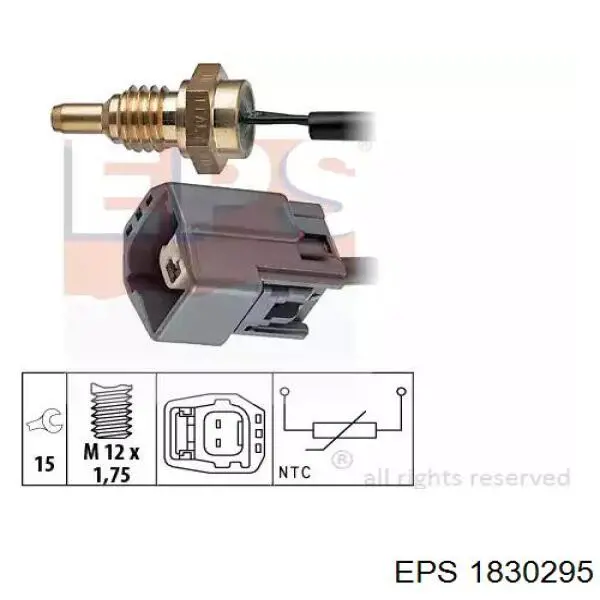 Термодатчик охолоджуючої рідини EPS 1830295 ціна, від 7.97 USD