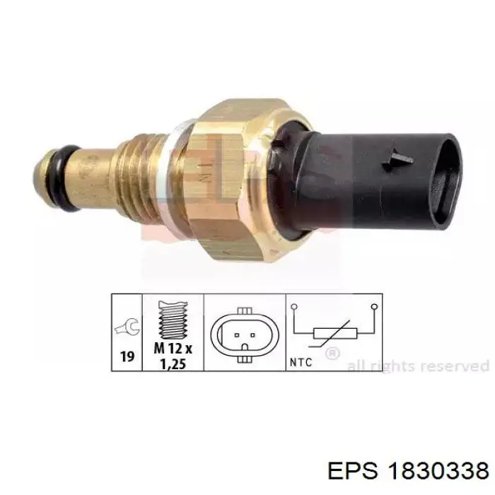Датчик температури палива EPS 1830338 ціна, від 18.74 USD