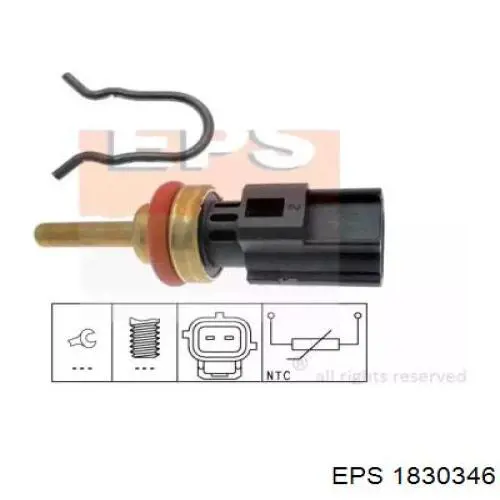 Термодатчик охолоджуючої рідини EPS 1830346 ціна, від 12.37 USD