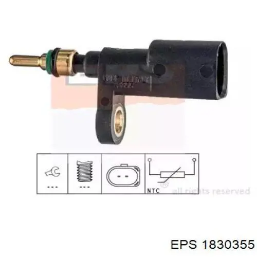 1830355 EPS термо-датчик включення вентилятора радіатора