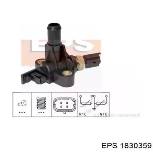 Купити 71718201 Fiat/Alfa/Lancia Датчик температури охолоджуючої рідини