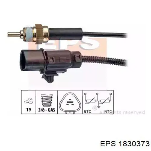 1830373 EPS термо-датчик включення вентилятора радіатора