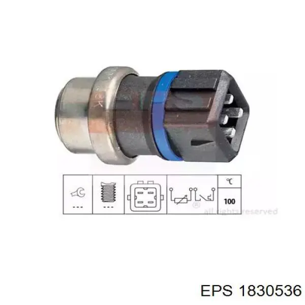 Термодатчик охолоджуючої рідини EPS 1830536 ціна, від 7.84 USD