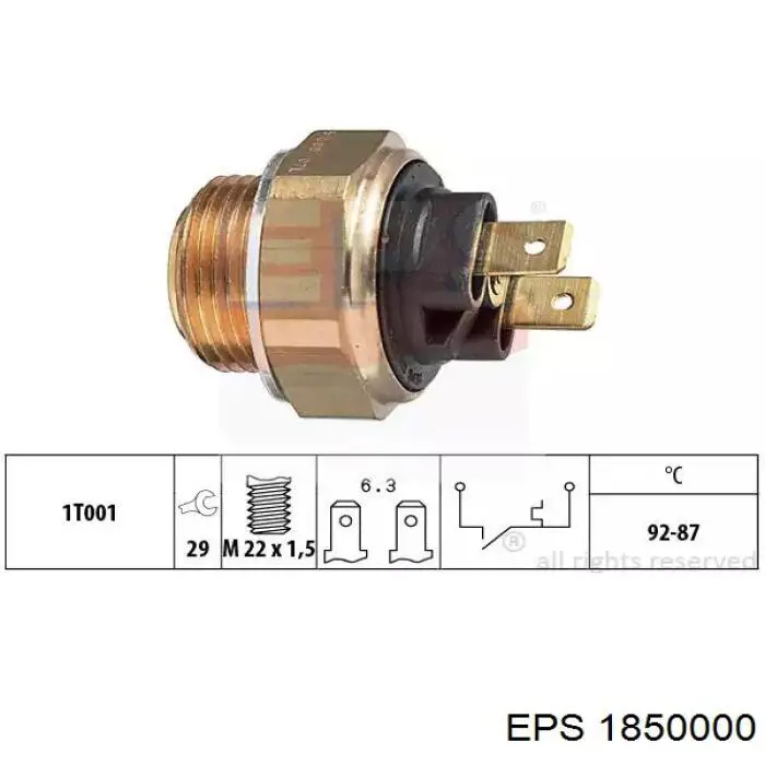 Купити 1850000 EPS Датчик включення вентилятора