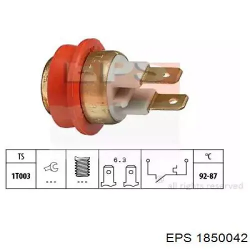 Датчик температури радіатора EPS 1850042 ціна, від 7.01 USD