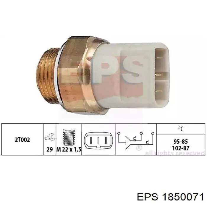 Датчик температури радіатора Mazda BJ0118840 ціна, від 12.89 USD