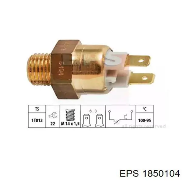 Датчик температури радіатора EPS 1850104 ціна, від 8.84 USD