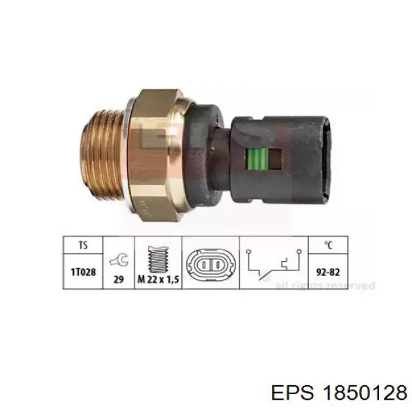 1850128 EPS Термо-датчик включення вентилятора радіатора