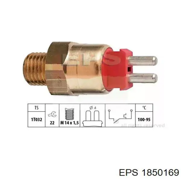 1850169 EPS термо-датчик включення вентилятора радіатора