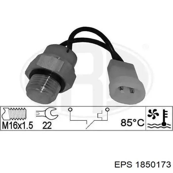 Датчик температури радіатора EPS 1850173 ціна, від 7.67 USD