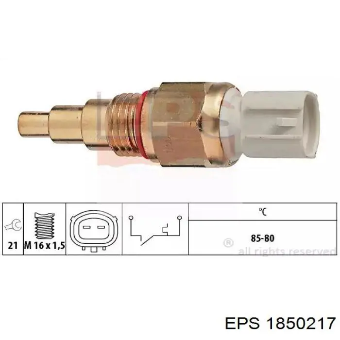 1850217 EPS термо-датчик включення вентилятора радіатора