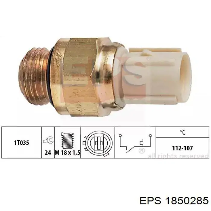 1850285 EPS термо-датчик включення вентилятора радіатора