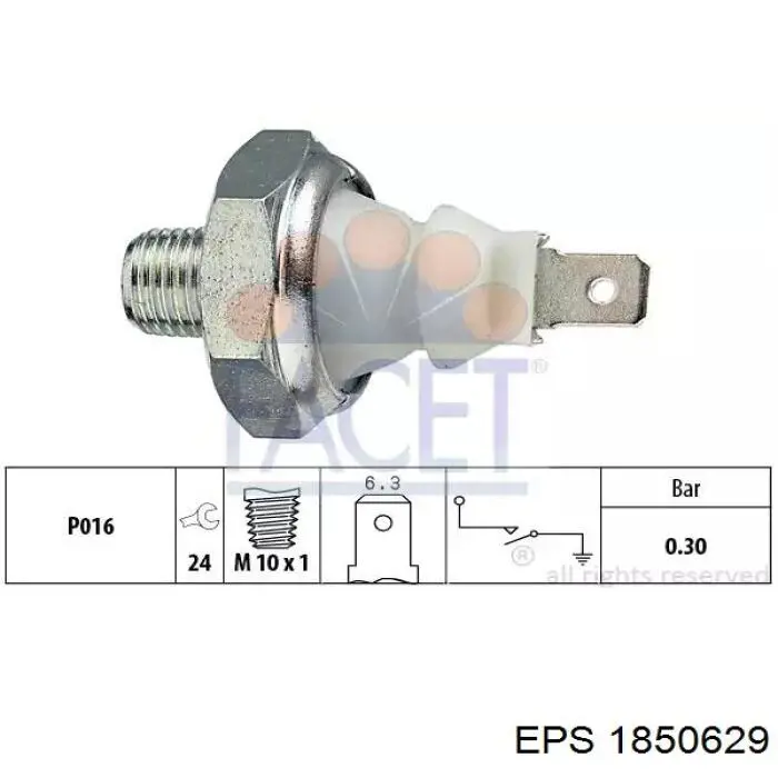 Датчик температури радіатора EPS 1850629 ціна, від 10.36 USD