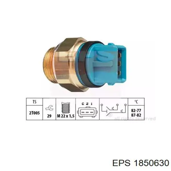 Датчик температури радіатора EPS 1850630 ціна, від 13.26 USD