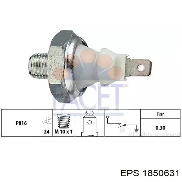 126438 Peugeot/Citroen термо-датчик включення вентилятора радіатора