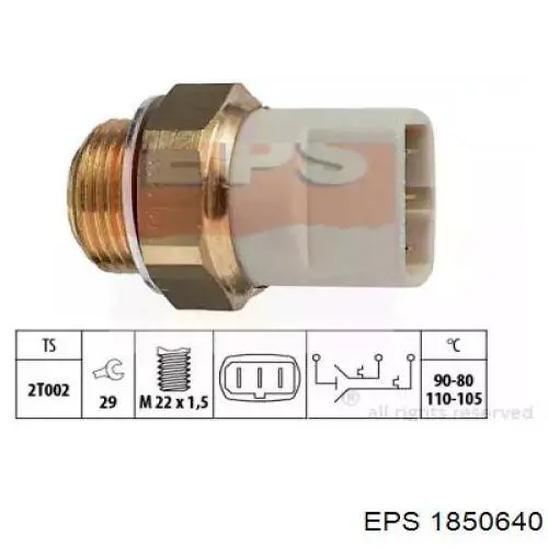 Датчик температури радіатора FAE 37840 ціна, від 19.65 USD