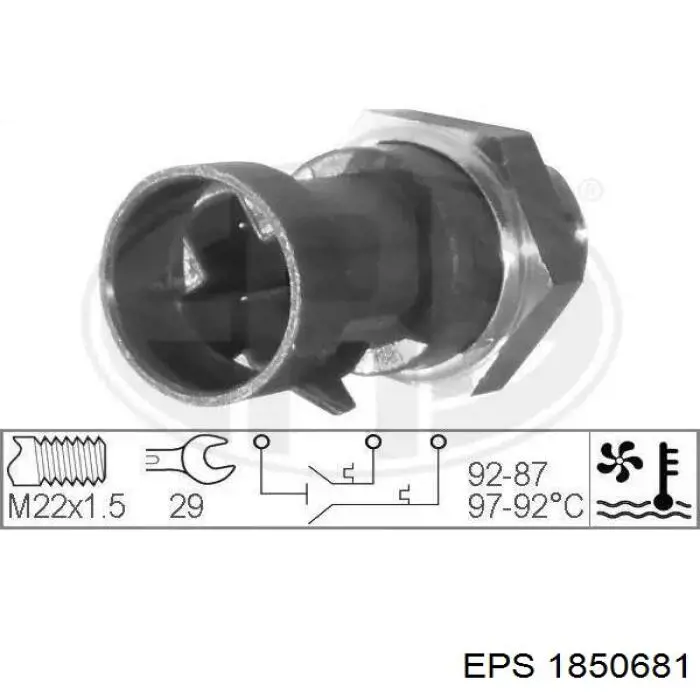 Купити TS10513 Delphi Датчик включення вентилятора