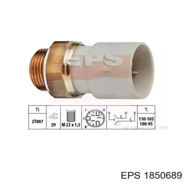 Купити 1850689 EPS Датчик включення вентилятора