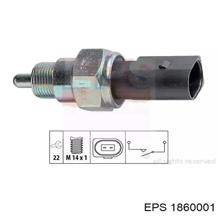 Датчик включення ліхтарів заднього ходу 6ZF008621711 HELLA