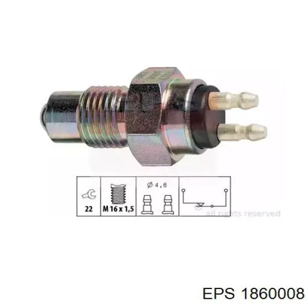 Датчик ліхтарів заднього ходу EPS 1860008 ціна, від 18.77 USD