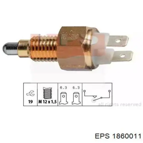 Купити 202159755 Hans Pries (Topran) Вмикач ліхтарів заднього ходу