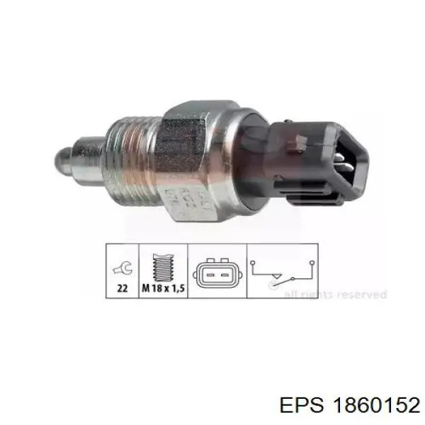 Датчик ліхтарів заднього ходу EPS 1860152 ціна, від 8.78 USD