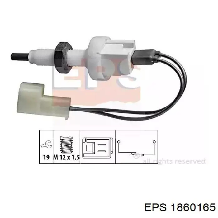 Датчик ліхтарів заднього ходу EPS 1860165 ціна, від 5.28 USD