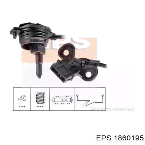 Датчик включення ліхтарів заднього ходу 1860195 EPS