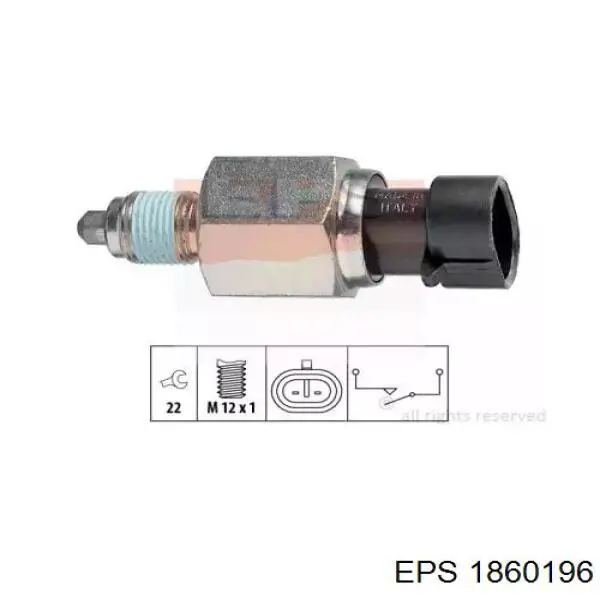 Датчик ліхтарів заднього ходу EPS 1860196 ціна, від 7.45 USD