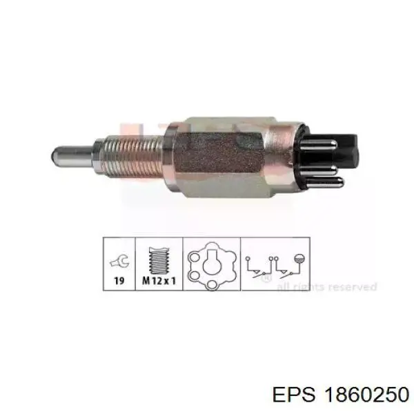 Датчик ліхтарів заднього ходу EPS 1860250 ціна, від 14.60 USD