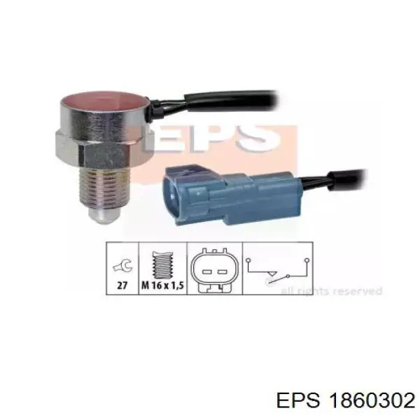 Датчик ліхтарів заднього ходу EPS 1860302 ціна, від 7.58 USD
