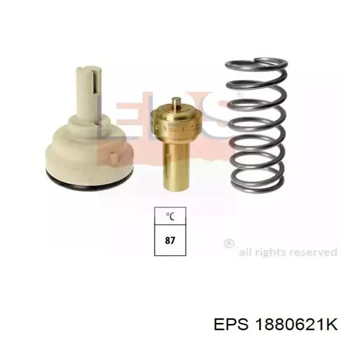 Автомобільний термостат EPS 1880621K ціна, від 20.34 USD