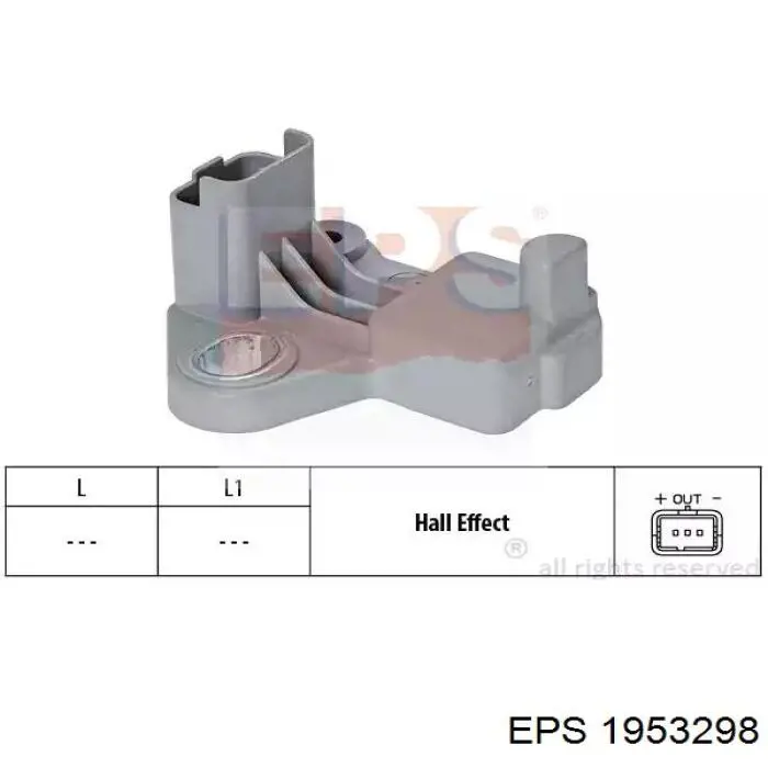 Датчик обертів колінвалу EPS 1953298 ціна, від 11.83 USD