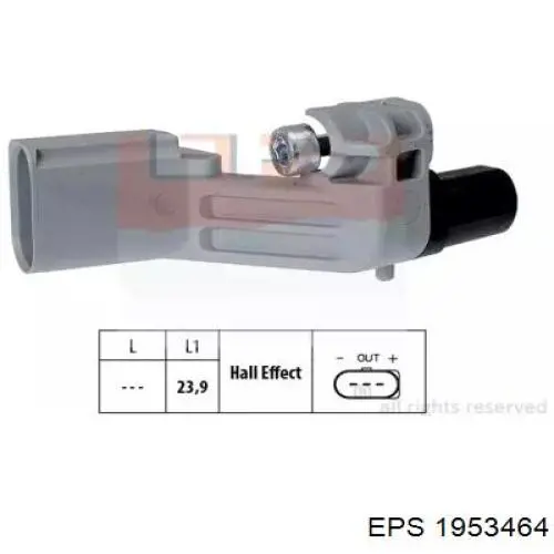 Купити 1953464 EPS Датчик положення (оборотів) коленвалу