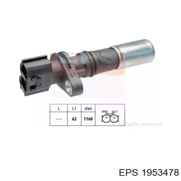 Датчик обертів колінвалу Vernet CS0103 ціна, від 13.75 USD