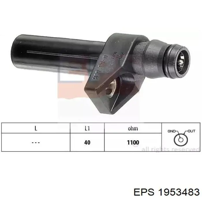 Датчик обертів колінвалу EPS 1953483 ціна, від 24.22 USD