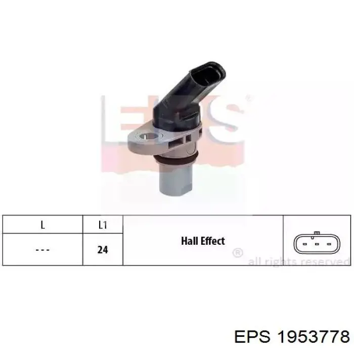 Датчик швидкості EPS 1953778 ціна, від 19.14 USD