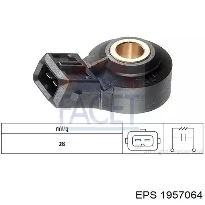 Датчик детонації Metzger 907002 ціна, від 17.83 USD