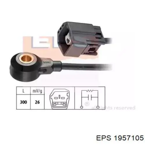 Датчик детонації Ridex 3921K0044 ціна, від 6.41 USD